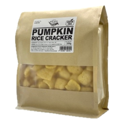 金瓜糙米饼 BROWN RICE CRACKER WHOLE FOOD HEALTHY SNACKS【Pumpkin flavour】250g (9555590300791)