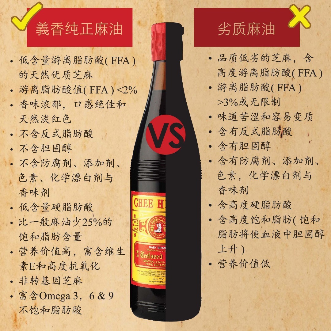 GHEE HIANG PURE SESAME OIL 300ML