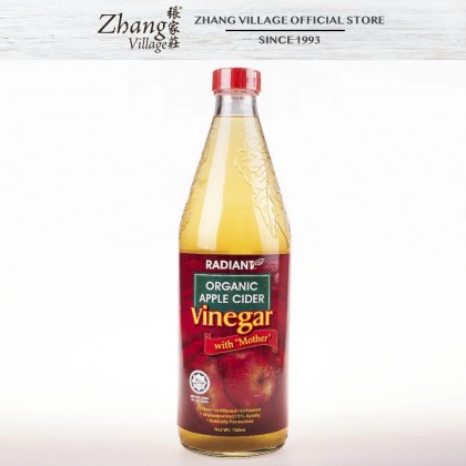 RADIANT ORGANIC APPLE CIDER VINEGAR 750ML (9555102901546)