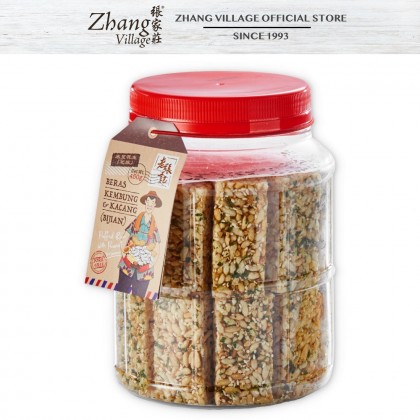 米呈花生（芝麻）LZJ PUFFED RICE WITH PEANUT （SESAME) 450G (9555140506871)