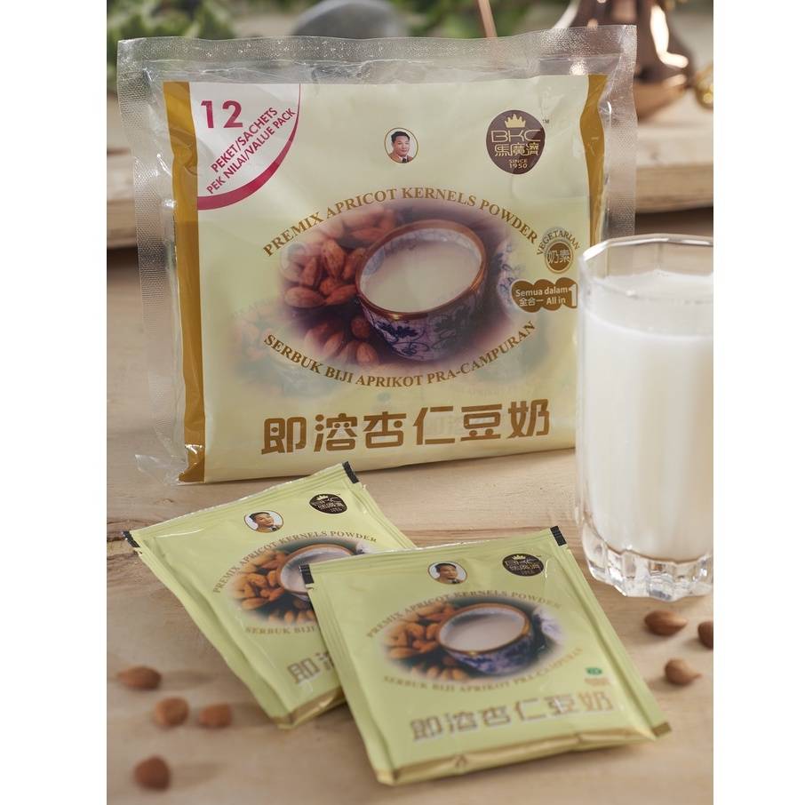 Beh Kwang Chee Premix Apricot Kernels Powder 25g X 10 Sachets